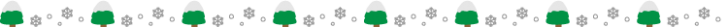 雪の結晶とツリーの罫線イラスト