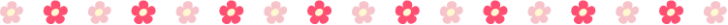かわいい小花の罫線イラスト