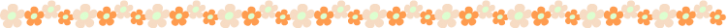かわいい小花の罫線イラスト02
