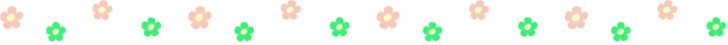 かわいい小花の罫線イラスト03