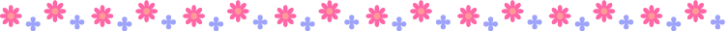 かわいい小花の罫線イラスト05