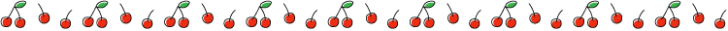 さくらんぼ・チェリーの罫線イラスト