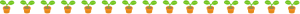 植物の芽と点線の罫線イラスト