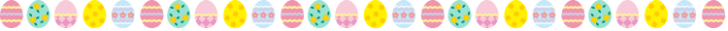 イースターエッグの罫線イラスト