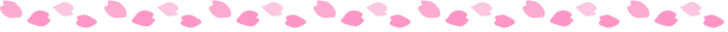桜の花びらの罫線イラスト02