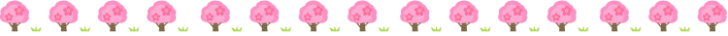 桜の木の罫線イラスト