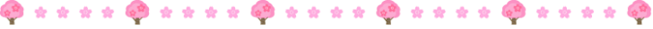 桜の木の罫線イラスト02