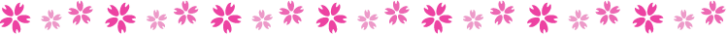 桜の花びらの罫線イラスト04
