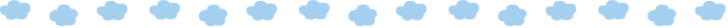 雲の罫線イラスト