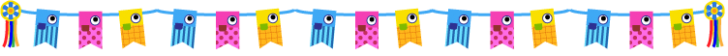 かわいい鯉のぼりの罫線イラスト