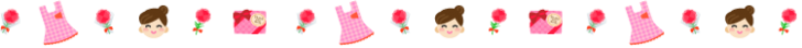 母の日の罫線イラスト