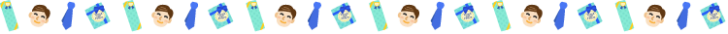 お父さんとネクタイの父の日の罫線イラスト02