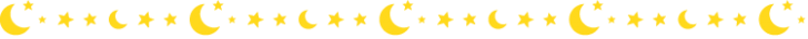 三日月と星の罫線イラスト02