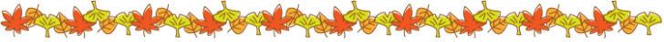 紅葉や銀杏の罫線イラスト